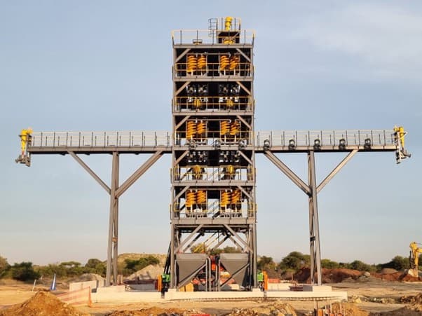 FRP grating platform at floating water pump station