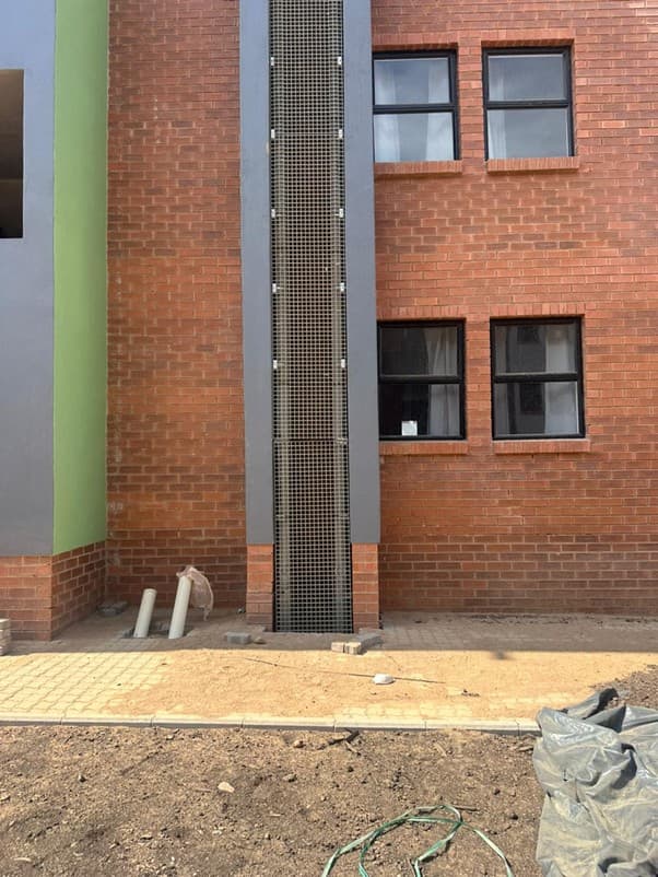 FRP grating installation at commercial property